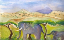 Elephants in Kenya